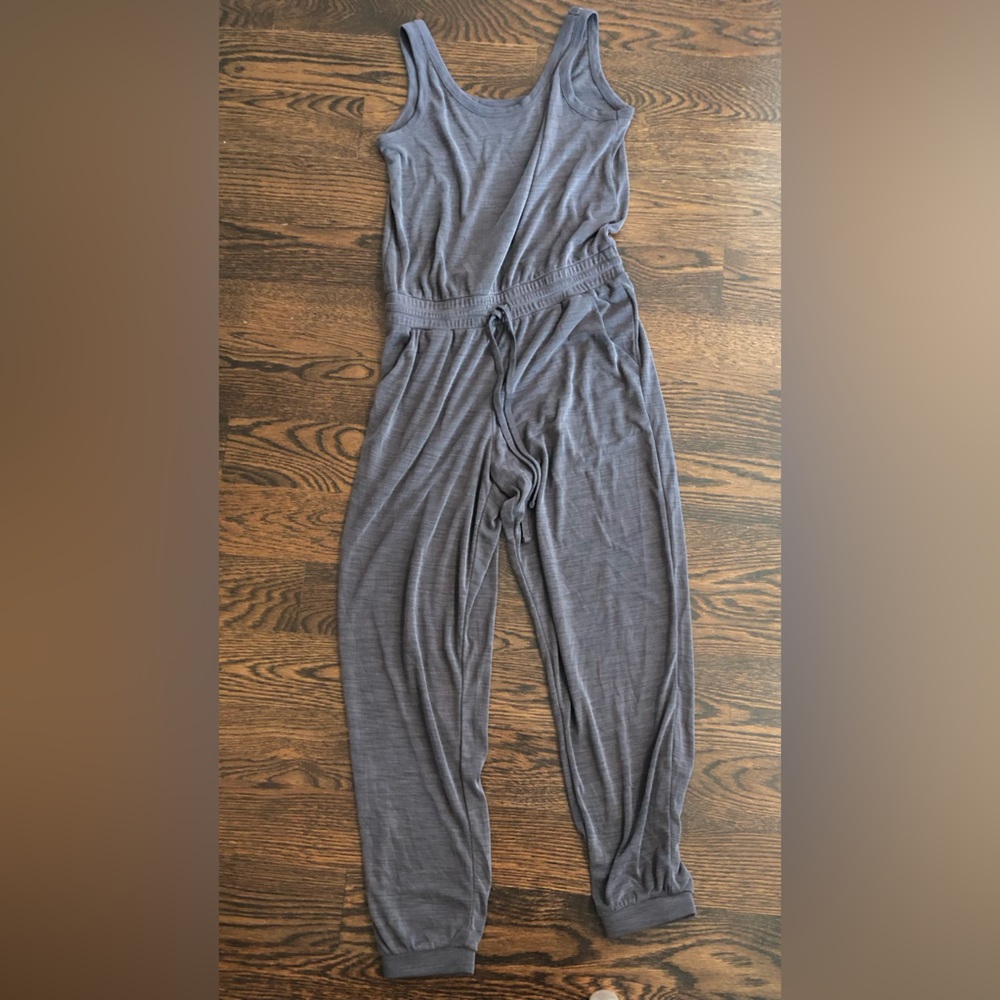Rachel Zoe Charcoal Ribbed Jumpsuit